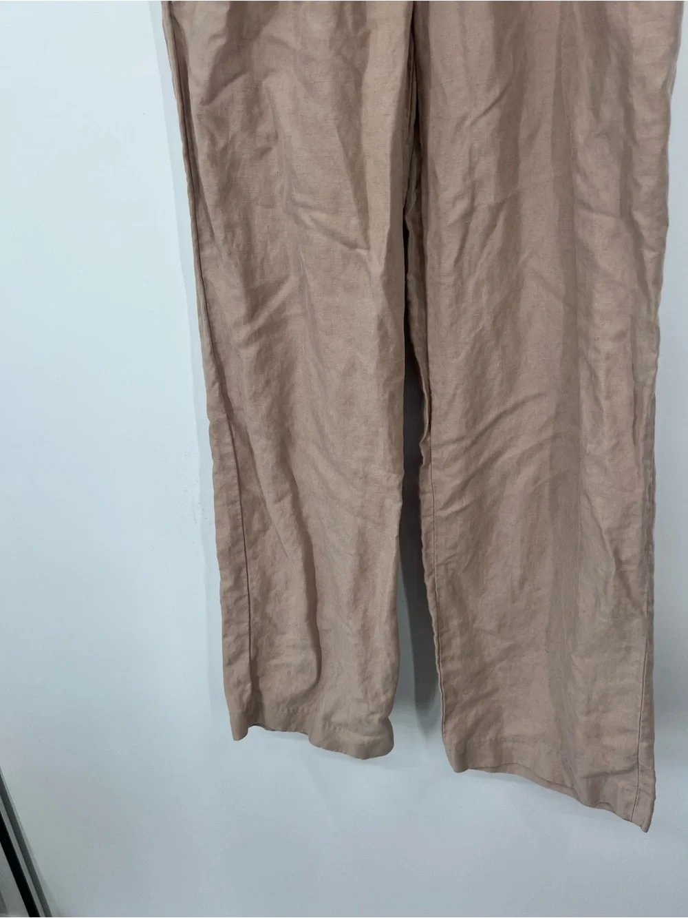 Wilfred Aritzia Effortless High Rise Pleated Trousers Linen Blend